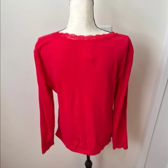 Disney Red Long Sleeve V-Neck Top - Picture 7 of 16